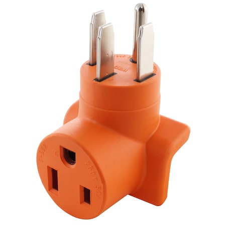 Ac Works Plug Adapter, 6-50R, 14-50P, 0 ft., Orange WD1450650
